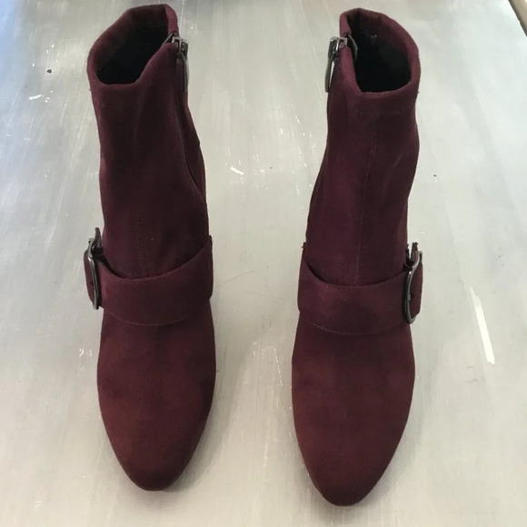 Franco Sarto  | Women's Eugenia Heeled Boots | Burgundy | Size 7.5 - Picture 10 of 10